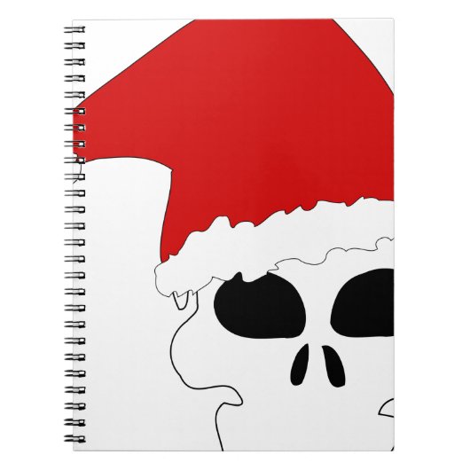 Carnet crâne goth noël (Devant)