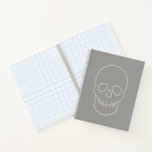 Carnet Crâne - Gris fantôme et Blanc osseux (Intérieur)