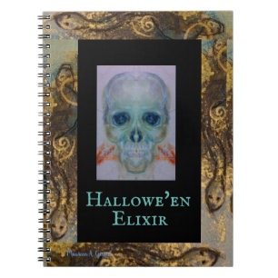 Carnet Crâne Halloween serpents Maureen Girard Haunted