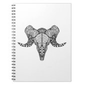 Carnet Crâne inspiré de moutons (Devant)