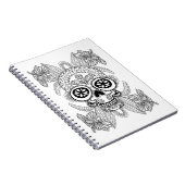 Carnet Crâne inspiré en fleurs (Côté Droit)