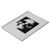 Carnet Crâne noir et blanc (Côté gauche)