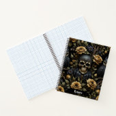Carnet Crâne noir et gris (Intérieur)