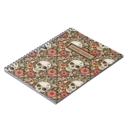 Carnet Crâne rose mou (Côté gauche)