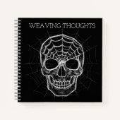 Carnet Crâne Spiderweb (Devant)