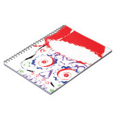 Carnet Crâne sucre Père Noël (Côté gauche)