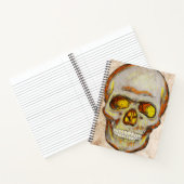 Carnet Crâne tiré à la main (Intérieur)