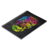 Carnet Crâne tourbillonnant (couleur) (Côté gauche)