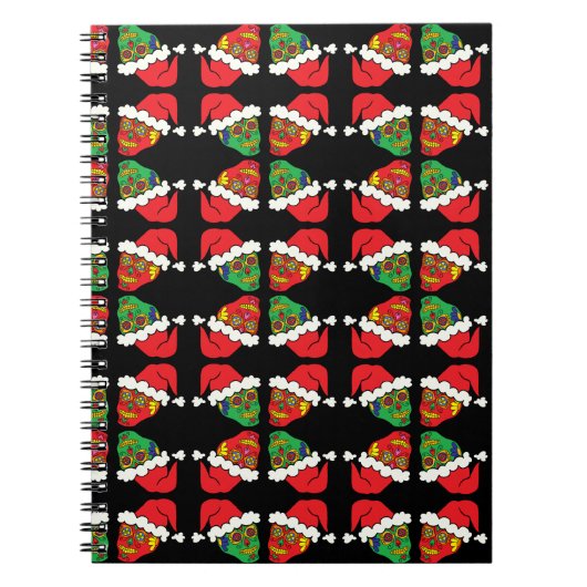 Carnet Crânes à sucre Xmas Père Noël (Devant)