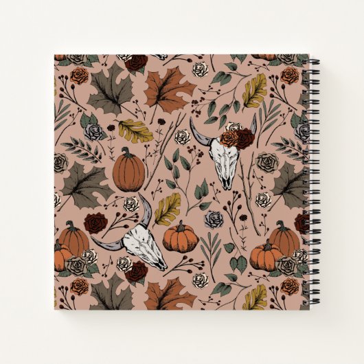 Carnet Crânes de vache et de moisson de l'Ouest (Dos)