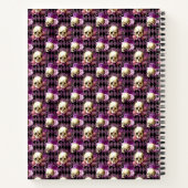 Carnet Crânes et fleurs violettes sur l'Arrière - plan ar (Dos)