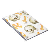 Carnet Crânes et os éffrayants motif d'Halloween (Côté Droit)