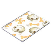 Carnet Crânes et os éffrayants motif d'Halloween (Côté gauche)