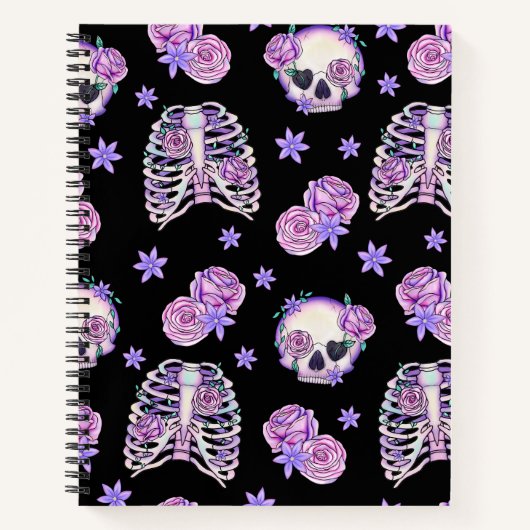 Carnet crânes et os noirs (Devant)