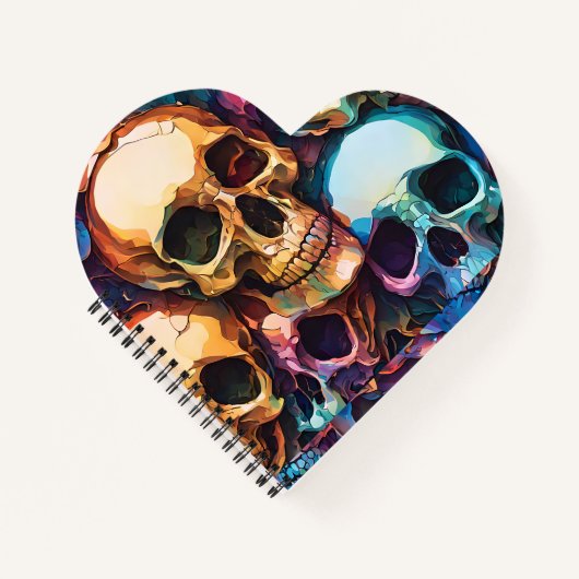 Carnet Crânes funky (Devant)