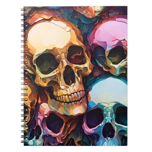 Carnet Crânes funky (Devant)