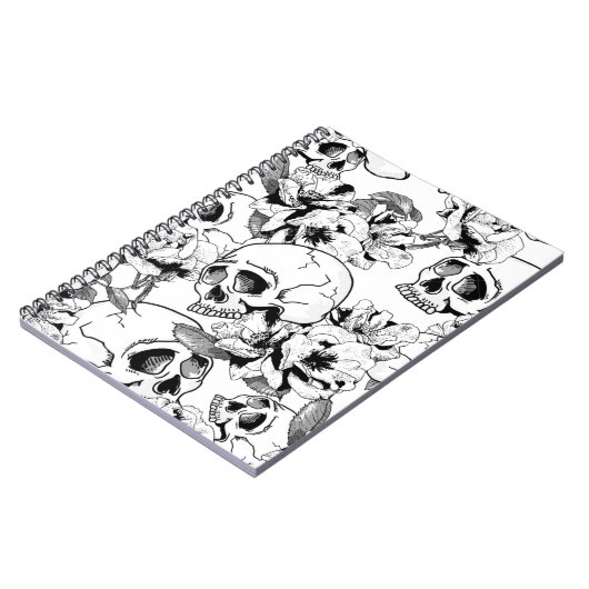 Carnet Crânes Roses Emmêlés (Côté gauche)