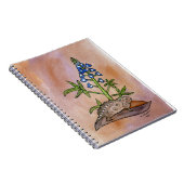 Carnet Crapaud corné avec le Bluebonnet (Côté Droit)