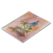 Carnet Crapaud corné avec le Bluebonnet (Côté gauche)