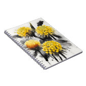 Carnet Craspedia - Fleurs aquarelle (Côté Droit)