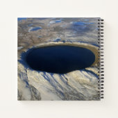 Carnet Cratère aérienne Pingualuit, Québec, Canada. (Dos)