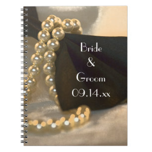 Carnet Cravate Black Bow et Mariage White Pearl