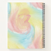 Carnet Cravate-Dye Retro Pastel Peinture d'Aquarelle dans (Dos)