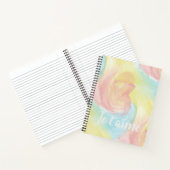 Carnet Cravate-Dye Retro Pastel Peinture d'Aquarelle dans (Intérieur)