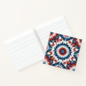 Carnet Cravate Tie-dye Rouge, Blanc & Bleu (Intérieur)