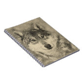Carnet Crayon 16x24 de loup (Côté Droit)