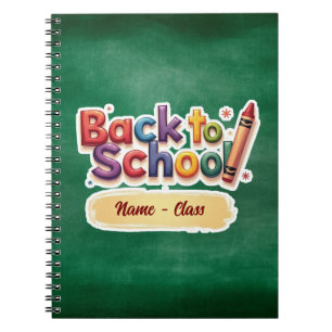 Carnet Crayon Arc-en-ciel Design de rentrée scolaire
