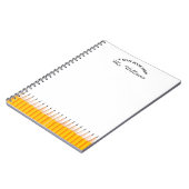 Carnet Crayon de classe enseignant nom personnalisé (Côté gauche)