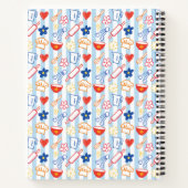 Carnet Crayon Kitchen Doodle Retro Cooking Pattern Recipe (Dos)