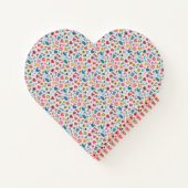 Carnet Crayon Pastel Coeur & Fleurs (Dos)