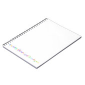 Carnet Crayons arc-en-ciel ABC Colorés Écriture enfantine (Côté gauche)