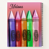 Carnet Crayons colorés 3D (Dos)