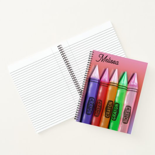 Carnet Crayons colorés 3D (Intérieur)