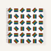 Carnet Crayons de couleur arc-en-ciel (Devant)