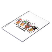 Carnet Crayons de Noël Enseignant Vie d'enseignant Joyeux (Côté gauche)