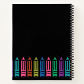 Carnet Crayons Doodles Skect Personnalisé, Retour À L'Éco (Dos)
