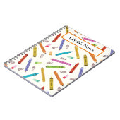 Carnet Crayons et modèle de crayons sur mesure pour l'éco (Côté gauche)