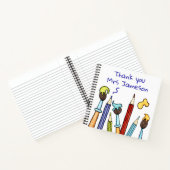 Carnet Crayons et pinceaux Merci Cadeau de l'enseignant (Intérieur)