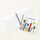Carnet Crayons et pinceaux Merci Cadeau de l'enseignant (Intérieur)