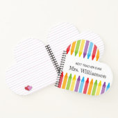 Carnet Crayons personnalisés Professeur Appréciation cade (Intérieur)