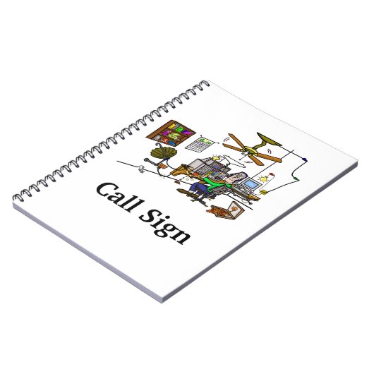 Carnet Crazy Home Brew Ham Radio Shack Note Book (Côté gauche)