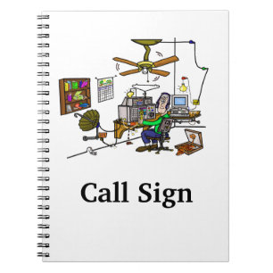 Carnet Crazy Home Brew Ham Radio Shack Note Book