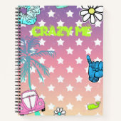 Carnet Crazy me vsco thème adolescente fille (Devant)