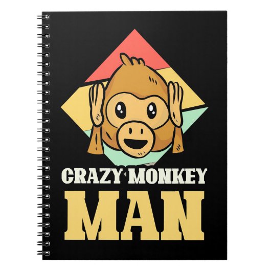 Carnet Crazy Monkey Man (Devant)