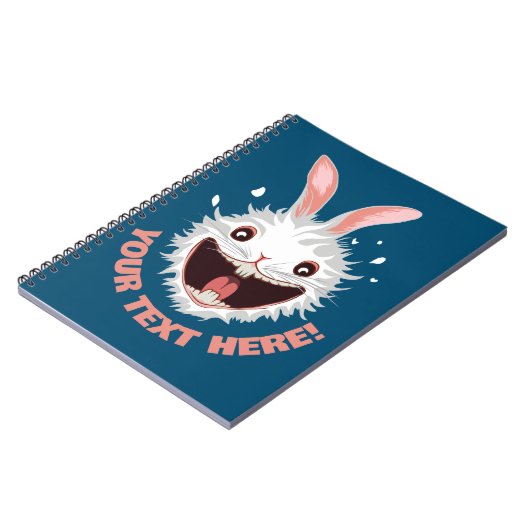 Carnet Crazy White Rabbit Face (Côté gauche)
