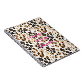 Carnet Cream Brown Leopard Animal Print (Côté Droit)
